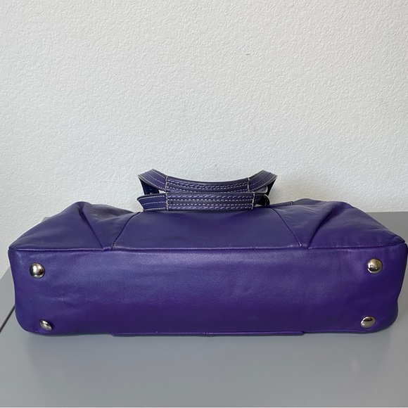 Coach Purple Leather Soho East West Shoulder bag - Picture 6 of 12